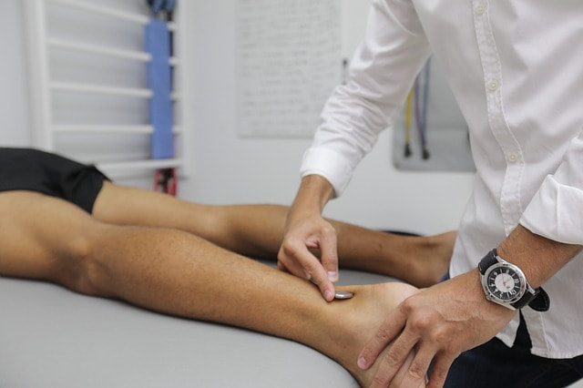 Man receiving manual therapy treatment for heel pain at Function Physiotherapy