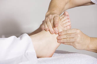 Person receiving hands-on manual therapy treatment for their foot pain at Function Physiotherapy